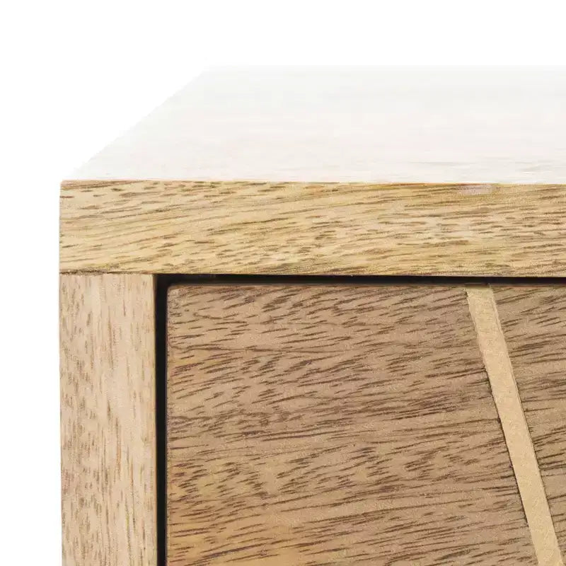 Commode 3 tiroirs Marigold - CHS9001 - Naturel/Laiton - Safavieh