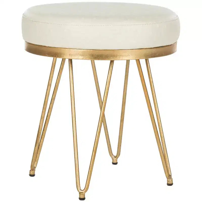 Banc rond Jenine - FOX6249 - Crème/Or - Safavieh Couture