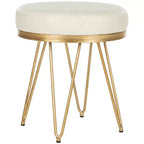 Banc rond Jenine - FOX6249 - Crème/Or - Safavieh Couture