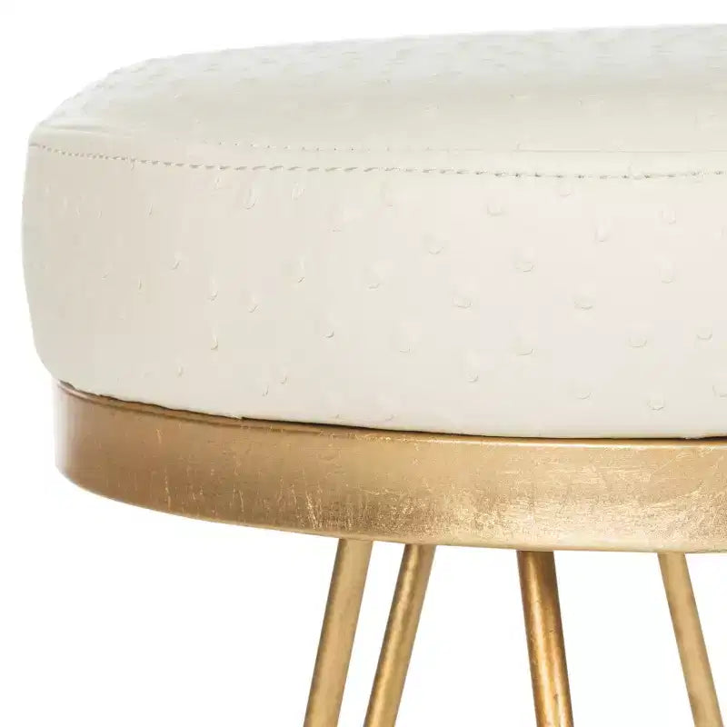 Banc rond Jenine - FOX6249 - Crème/Or - Safavieh Couture
