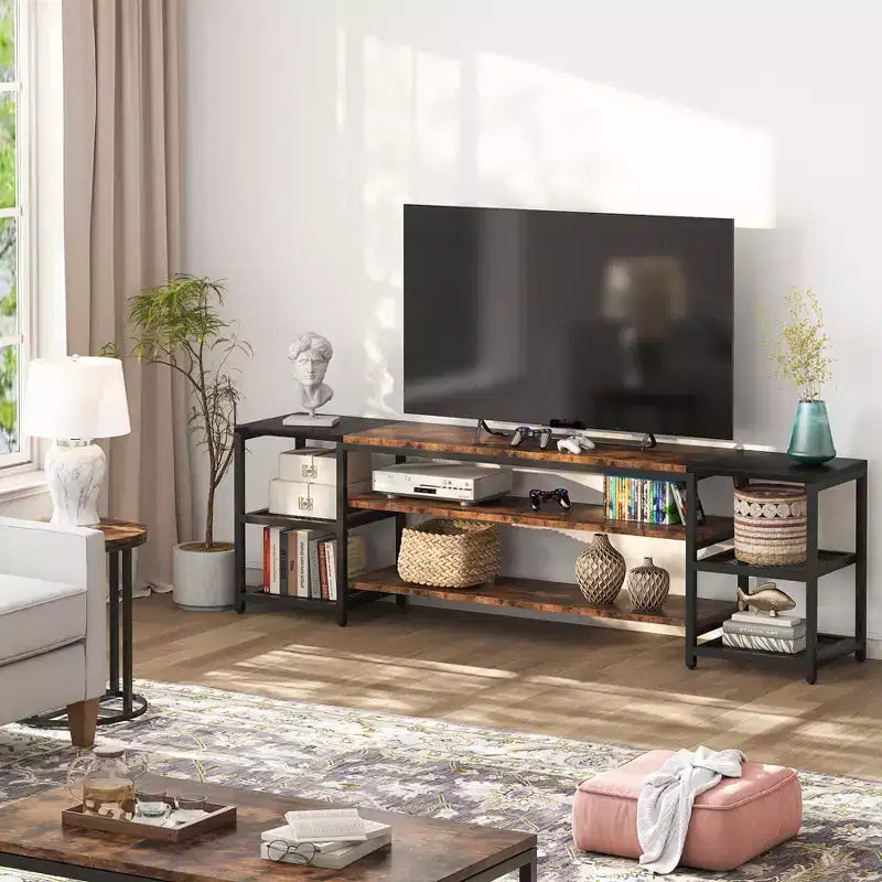 Meuble TV Tribesigns de 198 cm pour téléviseurs jusqu'à 85 pouces