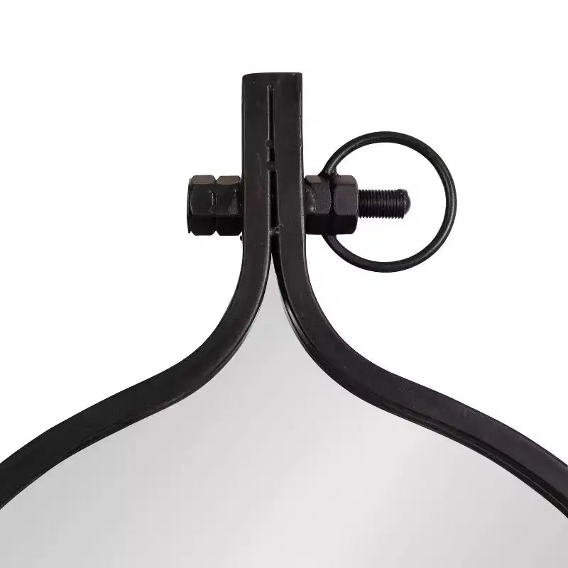 Miroir mural encadré en métal Yitro de Kate et Laurel, 20x34, Noir