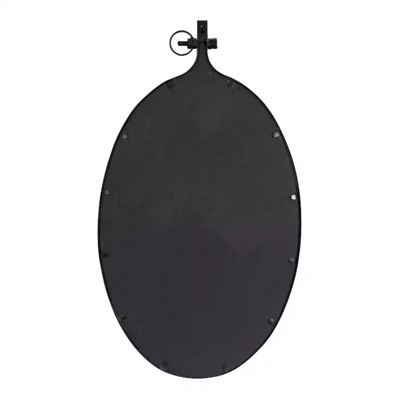 Miroir mural encadré en métal Yitro de Kate et Laurel, 20x34, Noir