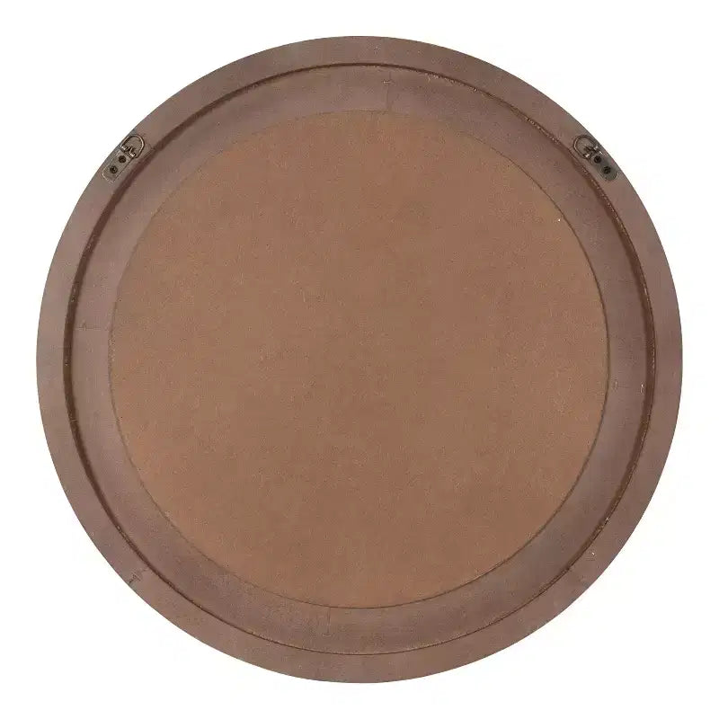 Miroir rond en bois Kate et Laurel Cannondale, diamètre 28, naturel