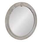 Miroir rond en MDF Kate and Laurel Irelyn, 26 po de diamètre, gris