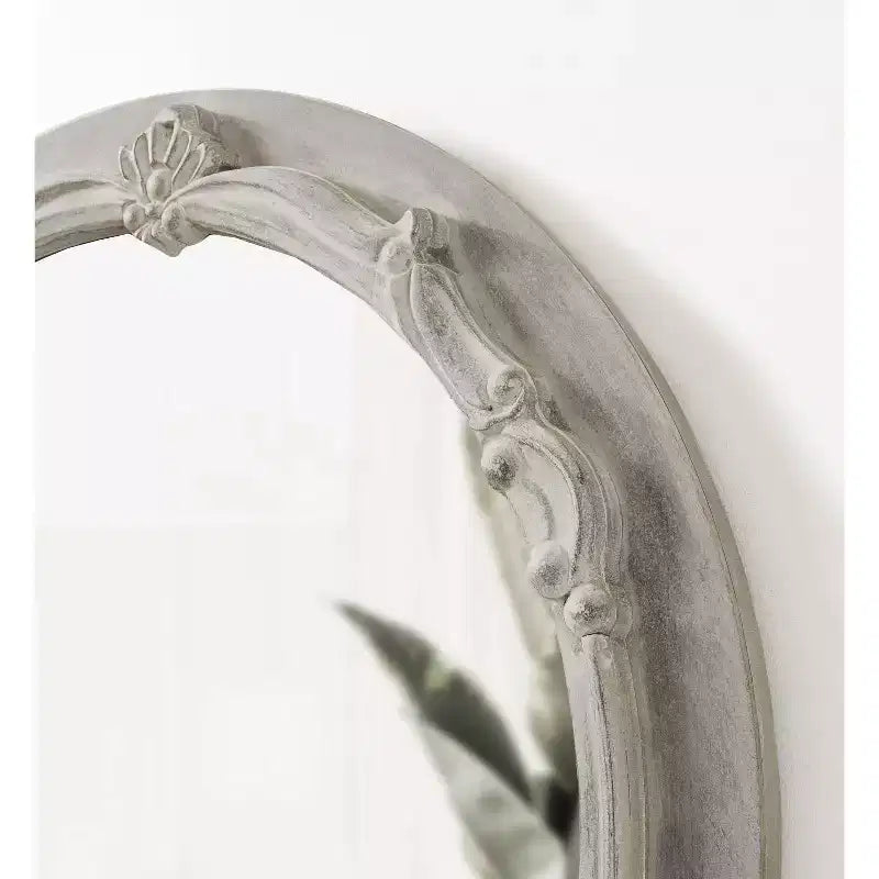 Miroir rond en MDF Kate and Laurel Irelyn, 26 po de diamètre, gris
