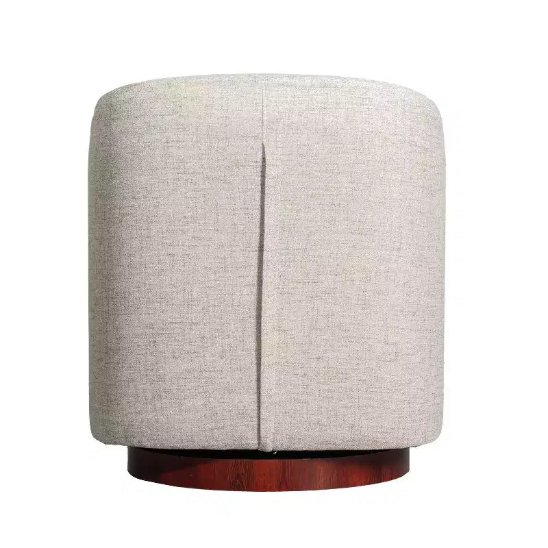 Fauteuil à dossier en tonneau commercial de style club Flash Furniture Dean avec base pivotante en métal à 360 degrés et accoudoirs inclinés