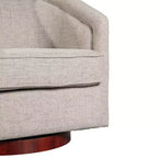 Fauteuil à dossier en tonneau commercial de style club Flash Furniture Dean avec base pivotante en métal à 360 degrés et accoudoirs inclinés