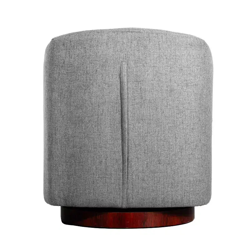 Fauteuil à dossier en tonneau commercial de style club Flash Furniture Dean avec base pivotante en métal à 360 degrés et accoudoirs inclinés