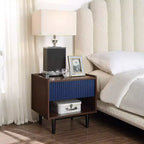 Ensemble Table d'appoint et Table Basse Nervurées Duane - Manhattan Comfort