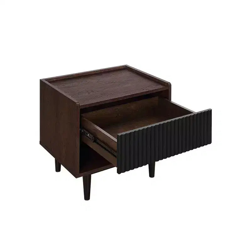 Ensemble Table d'appoint et Table Basse Nervurées Duane - Manhattan Comfort