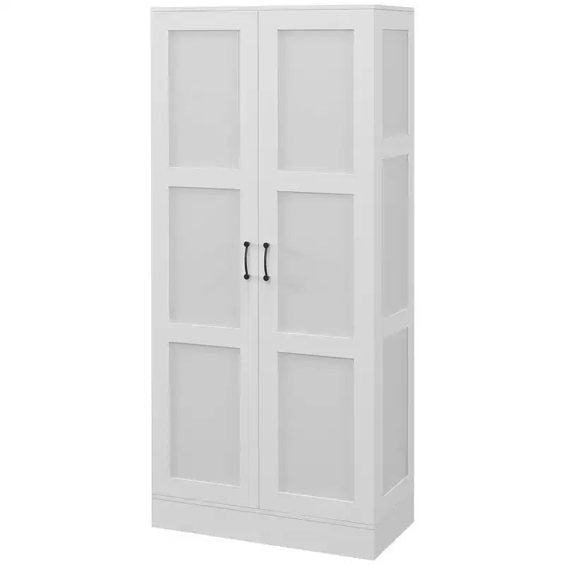 HOMCOM Armoire de rangement moderne de 180 cm avec étagères pour chambre à coucher, salon ou couloir