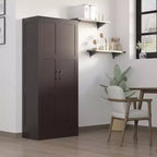 HOMCOM Armoire de rangement moderne de 180 cm avec étagères pour chambre à coucher, salon ou couloir