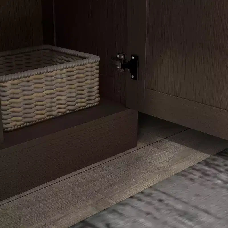 HOMCOM Armoire de rangement moderne de 180 cm avec étagères pour chambre à coucher, salon ou couloir