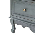 Commode d'appoint traditionnelle Galatea 32'' en bois massif à 3 tiroirs avec station de charge | HULALA HOME