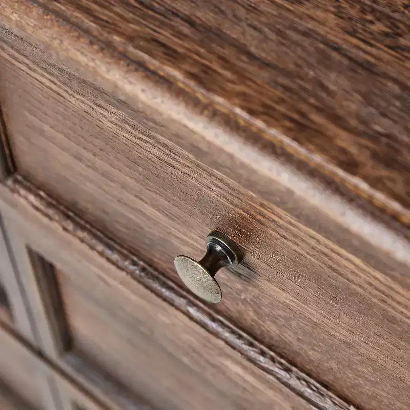 Commode d'appoint traditionnelle Galatea 32'' en bois massif à 3 tiroirs avec station de charge | HULALA HOME