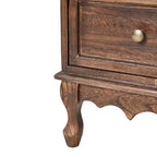 Commode d'appoint traditionnelle Galatea 32'' en bois massif à 3 tiroirs avec station de charge | HULALA HOME