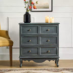 Commode d'appoint traditionnelle Galatea 32'' en bois massif à 3 tiroirs avec station de charge | HULALA HOME
