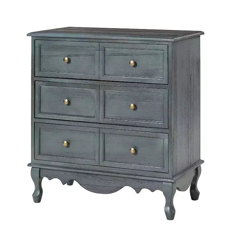 Galatea 32'' Traditional Solid Wood 3 - Drawer Accent Chest with Charging Station | HULALA HOME