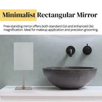 Miroir rectangulaire minimaliste autoportant Aptations Mirror Image