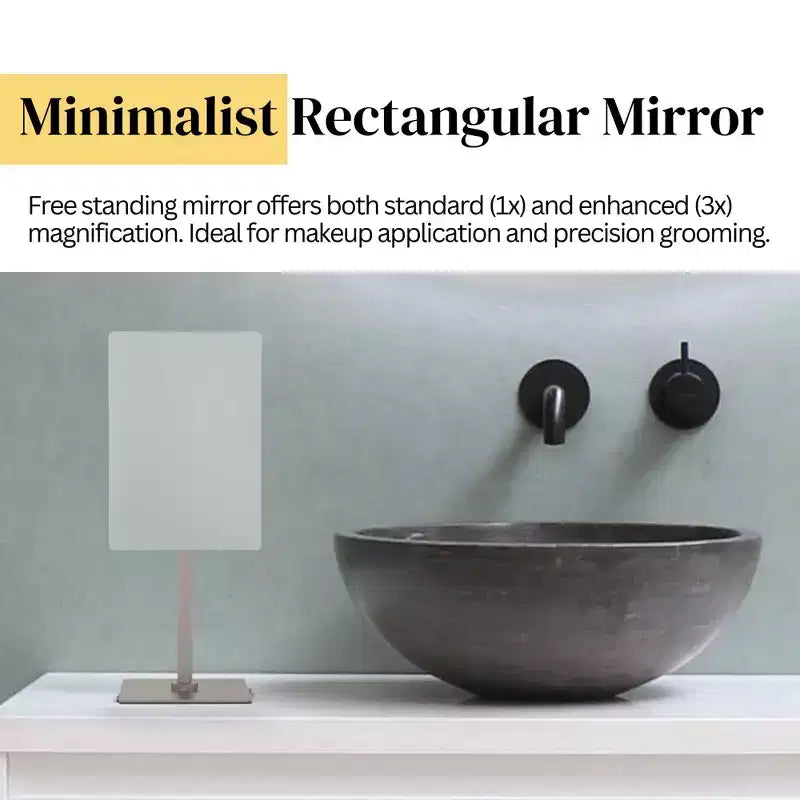 Miroir rectangulaire minimaliste autoportant Aptations Mirror Image