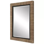 Miroir mural en paille naturelle Uttermost Island 75 x 105 cm