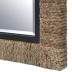 Miroir mural en paille naturelle Uttermost Island 75 x 105 cm