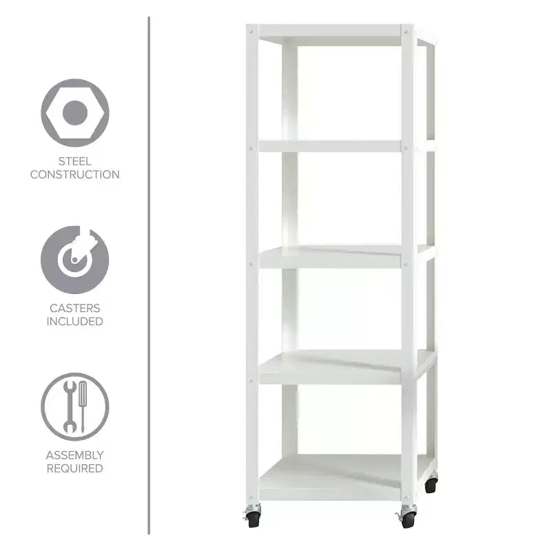 Space Solutions 72 Étagère métallique décorative à 5 niveaux