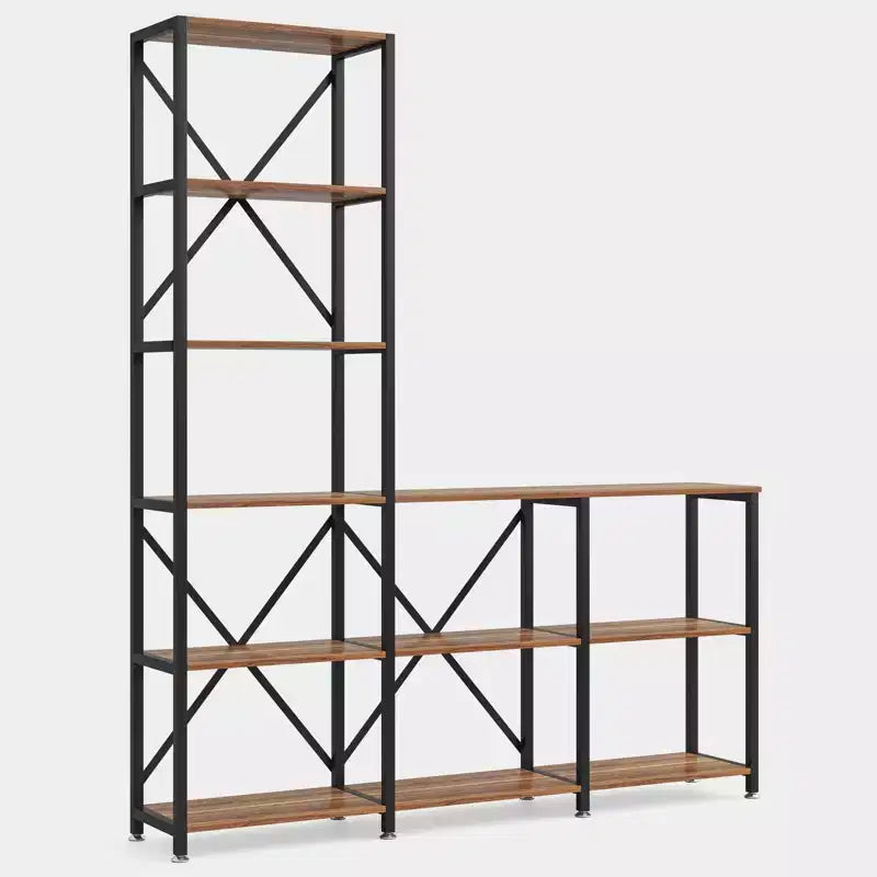 Tribesigns 70.86 Tall 9 Shelves Industrial Bookshelves