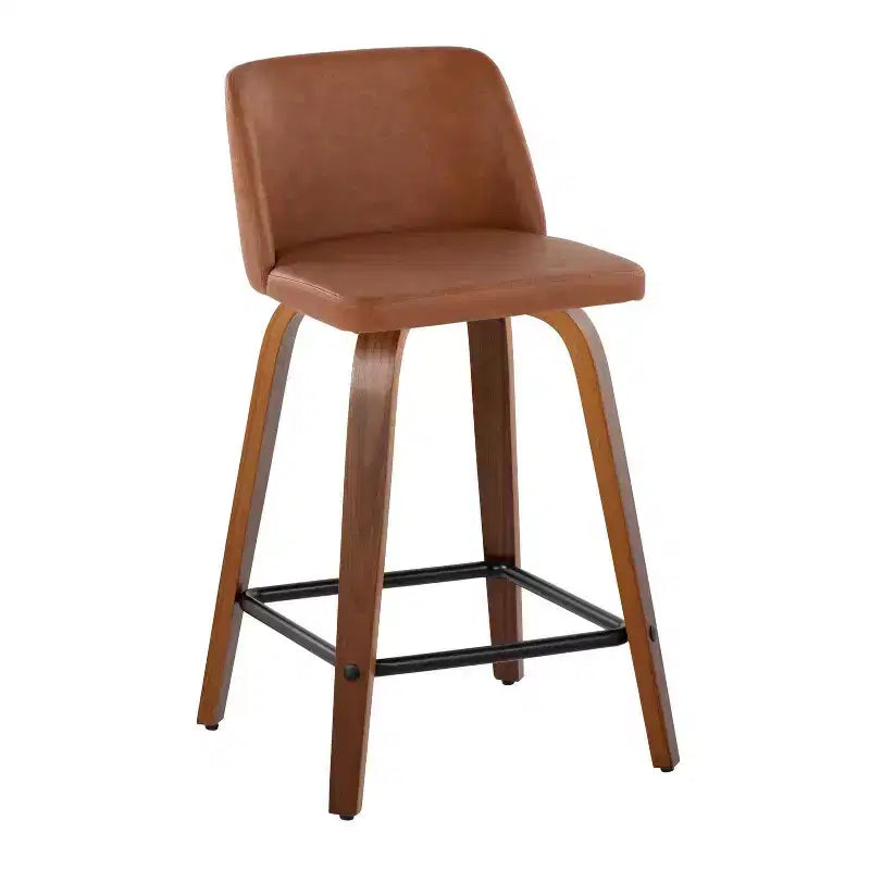 Lot de 2 tabourets de bar à hauteur de comptoir basse Toriano - LumiSource