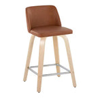 Lot de 2 tabourets de bar à hauteur de comptoir basse Toriano - LumiSource
