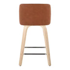 Lot de 2 tabourets de bar à hauteur de comptoir basse Toriano - LumiSource
