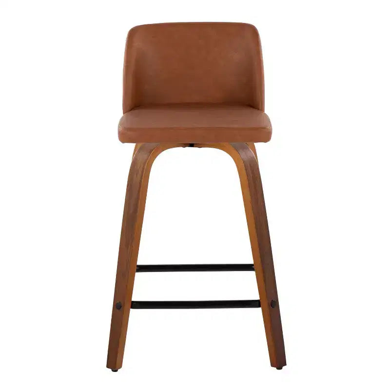 Lot de 2 tabourets de bar à hauteur de comptoir basse Toriano - LumiSource