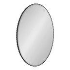 Miroir mural ovale cannelé Elmora 23x32 - Kate & Laurel All Things Decor