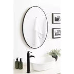 Miroir mural ovale cannelé Elmora 23x32 - Kate & Laurel All Things Decor