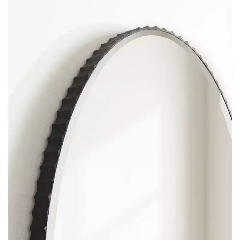 Miroir mural ovale cannelé Elmora 23x32 - Kate & Laurel All Things Decor