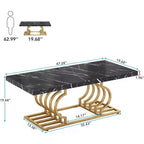 Table basse rectangulaire moderne Tribesigns