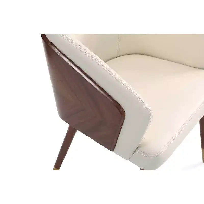 Lot de 2 chaises de salle à manger modernes Reeva en similicuir - Manhattan Comfort
