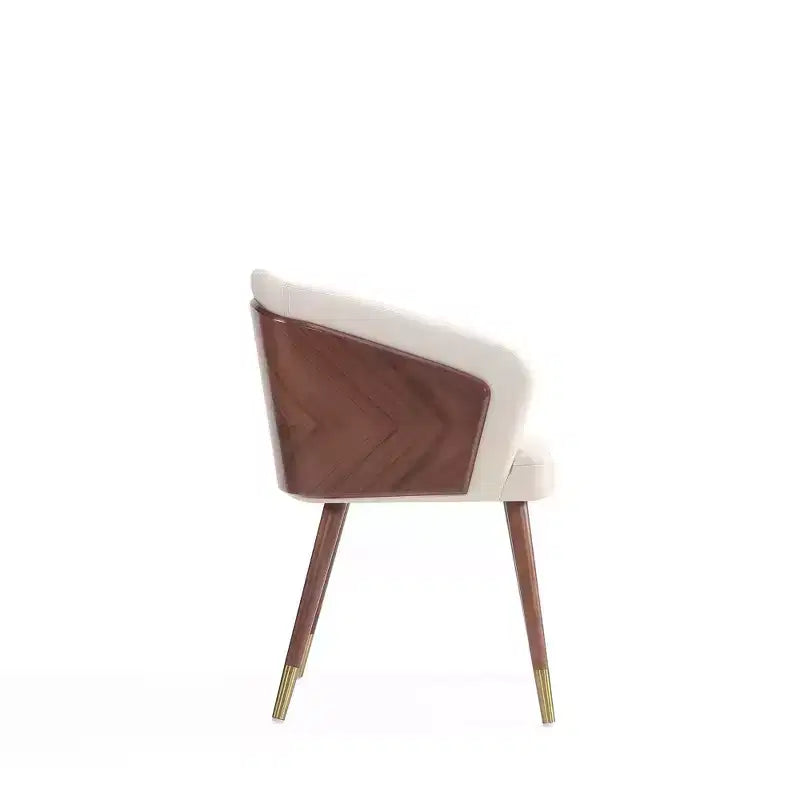Lot de 2 chaises de salle à manger modernes Reeva en similicuir - Manhattan Comfort