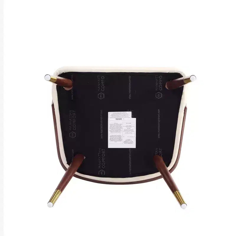 Lot de 2 chaises de salle à manger modernes Reeva en similicuir - Manhattan Comfort