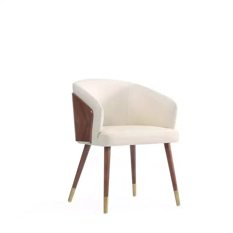Lot de 2 chaises de salle à manger modernes Reeva en similicuir - Manhattan Comfort