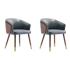 Lot de 2 chaises de salle à manger modernes Reeva en similicuir - Manhattan Comfort