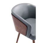 Lot de 2 chaises de salle à manger modernes Reeva en similicuir - Manhattan Comfort