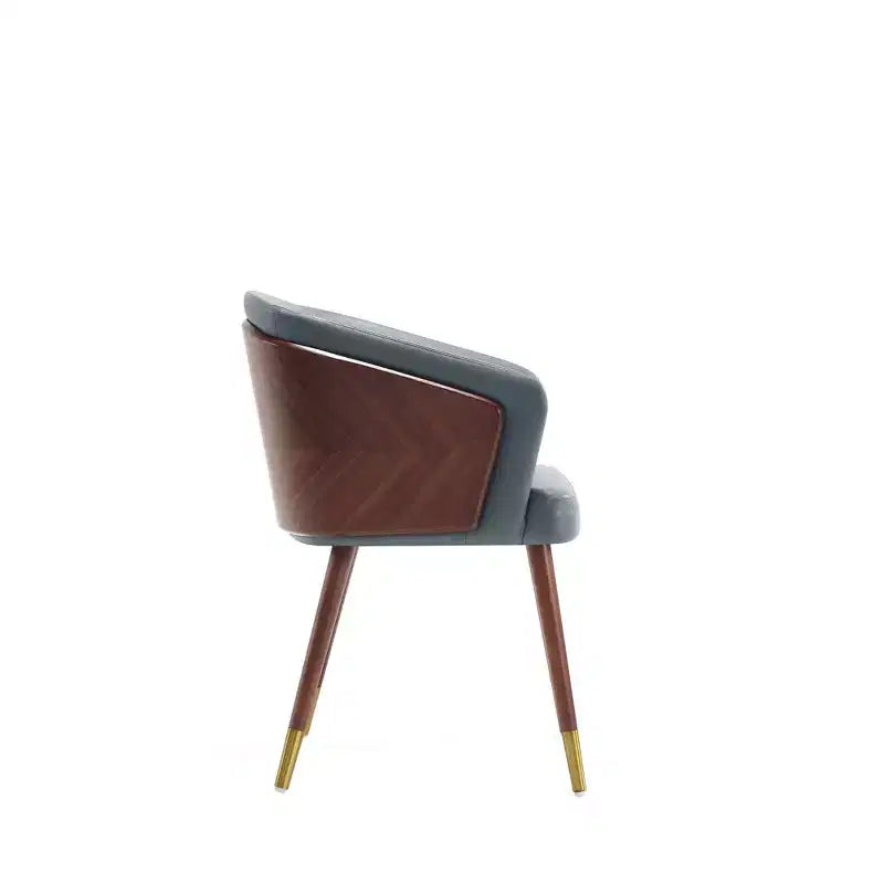 Lot de 2 chaises de salle à manger modernes Reeva en similicuir - Manhattan Comfort
