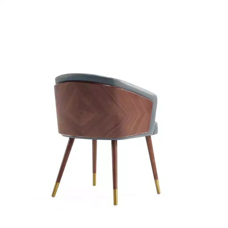 Lot de 2 chaises de salle à manger modernes Reeva en similicuir - Manhattan Comfort