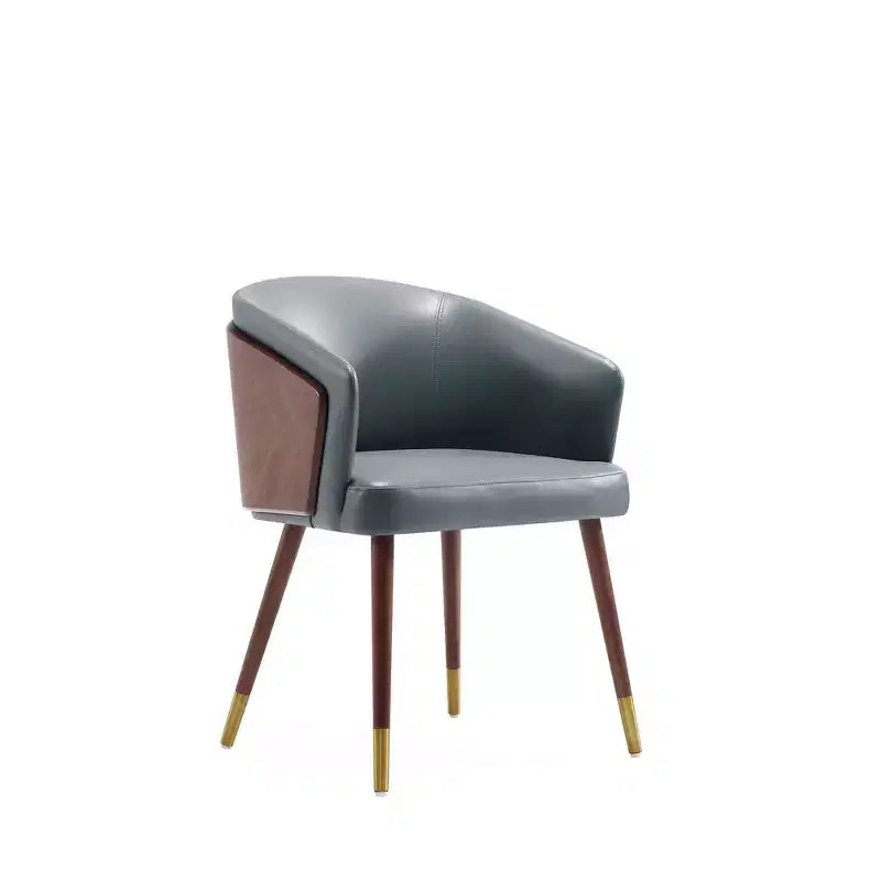 Lot de 2 chaises de salle à manger modernes Reeva en similicuir - Manhattan Comfort