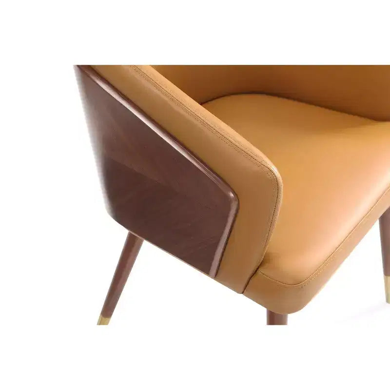 Lot de 2 chaises de salle à manger modernes Reeva en similicuir - Manhattan Comfort