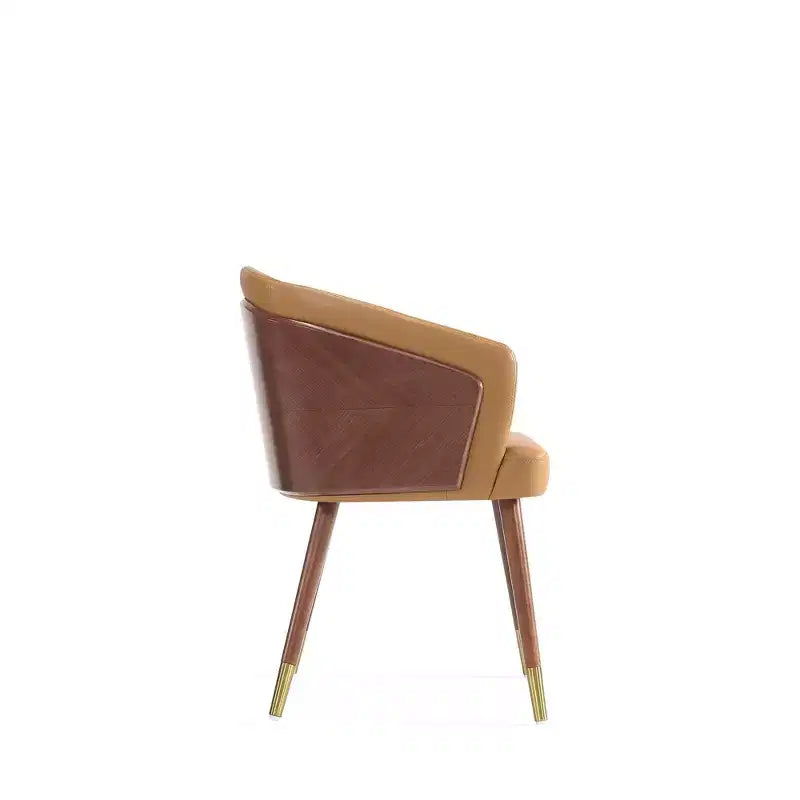 Lot de 2 chaises de salle à manger modernes Reeva en similicuir - Manhattan Comfort