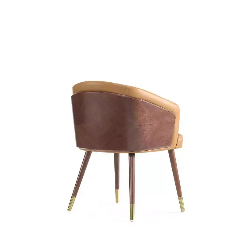 Lot de 2 chaises de salle à manger modernes Reeva en similicuir - Manhattan Comfort