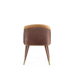 Lot de 2 chaises de salle à manger modernes Reeva en similicuir - Manhattan Comfort